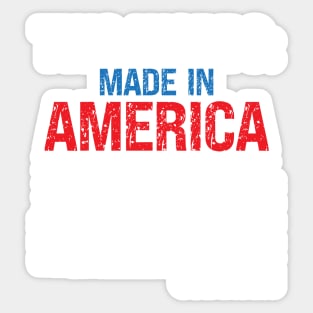 Two Words Made in America Political Anti Biden Sticker